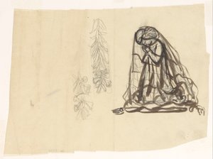 Betendes Mädchen und Ornament von Leo Gestel