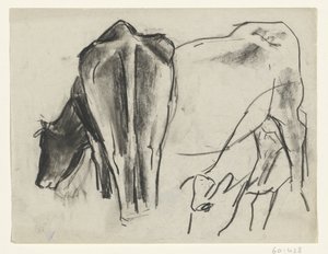 Drei Kühe von Leo Gestel