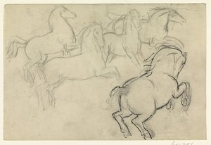 Galoppierende Pferde von Leo Gestel