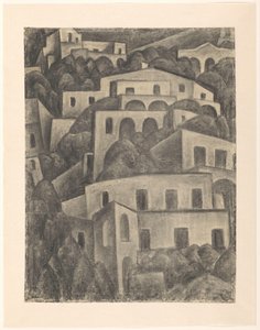 Ansicht von Positano von Leo Gestel