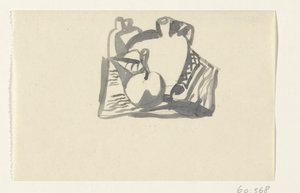 Stillleben mit Apfel und Krug von Leo Gestel