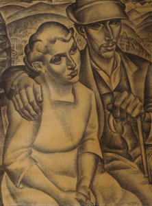 Die Verlobten im Bayerischen Wald von Leo Gestel