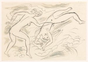 Zwei nackte Frauen, schwimmend von Leo Gestel