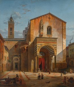 Bergamo - Ansicht des südlichen Querhauses von S. Maria Maggiore