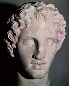 Kopf von Alexander dem Großen (356-323 v. Chr.) (Marmor)