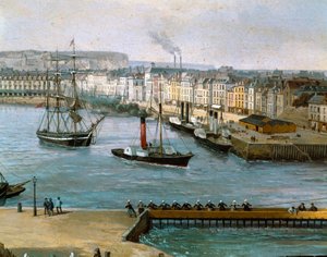 Ansicht des Hafens von Dieppe