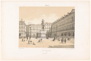 Blick auf die Cours Cambronne in Nantes