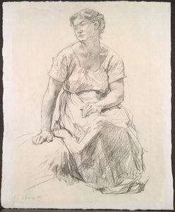 Sitzende Bäuerin, ca. 1885