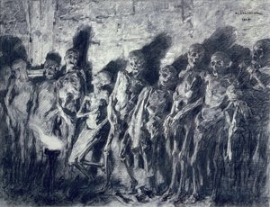 Das Gewölbe der Mumien oder Skelette aus dem Turm von St. Michael, Bordeaux, 1885 von Leon Augustin Lhermitte