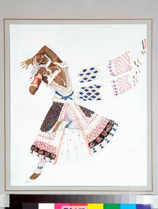 Ballets Russes: "Bayadere" - Kostüm für das Ballett "Der blaue Gott" von Michel Fokine von Leon Bakst