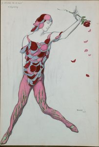 Kostümentwurf für Nijinsky aus „Le Spectre de la Rose“, 1911