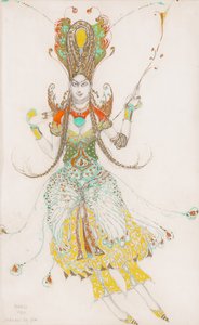 Kostümentwurf für Tamara Karsavina als 