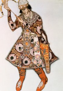 Kostümentwurf für ein Ballett von Igor Strawinsky, 1913 von Leon Bakst