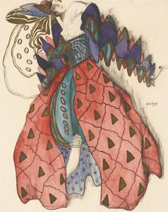 Kostümentwurf für das Ballett La Légende de Joseph von R. Strauss von Leon Bakst