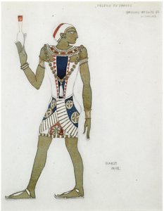 Kostümentwurf für das Ballett Hélène de Sparte von E. Verhaeren und D. de Séverac, 1912