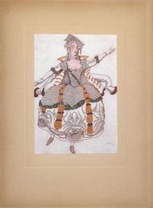 Kostümentwurf für das Ballett Dornröschen von P. Tschaikowsky, 1921