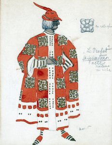 Kostümentwurf für das Stück "Das Martyrium des heiligen Sebastian" von Gabriele D