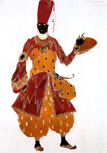 Eunuchen-Kostümentwurf für das Ballett Scheherazade, 1910 von Leon Bakst