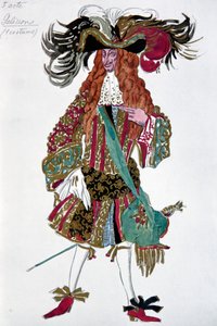 Galisson. Kostümentwurf für das Ballett Dornröschen von P. Tschaikowsky, 1921 von Leon Bakst