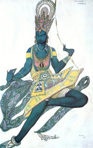 Le Dieu Bleu Der Blaue Gott, Ballettkostümentwurf, 1911 von Leon Bakst