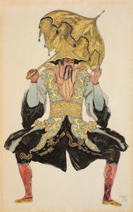 Der chinesische Mandarin, Kostümentwurf für "Dornröschen", 1921