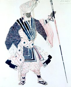 Der Hohepriester Le Grand Prêtre, Ballettkostümentwurf von Leon Bakst