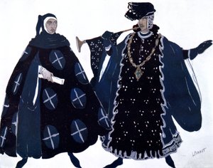 Zwei Herolde, Ballettkostümentwurf, 1911