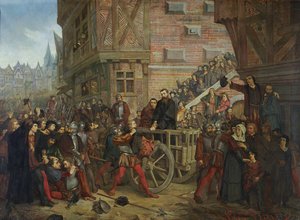 Folterung von Etienne Dolet (1509-46) von Leon Charles Adrien Bailly