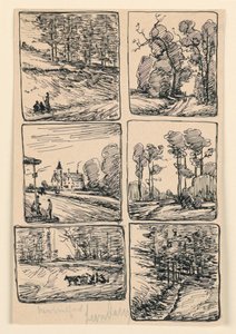 Sechs Landschaftsstudien, New Milford von Leon Dabo