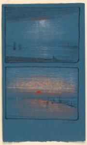 Zwei Abendlandschaften von Leon Dabo