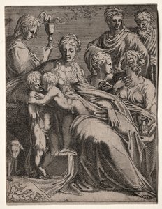 Heilige Konversation, 1540er Jahre von Leon Davent