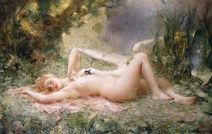 Der Triumph des Schwans von Leon Francois Comerre