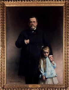 Louis Pasteur und seine Enkelin Camille Vallery Radot - von Bonnat von Leon Joseph Florentin Bonnat