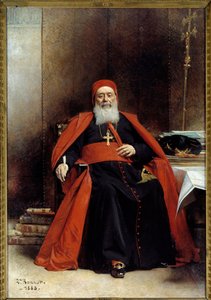 Ganzkörperporträt von Charles Lavigerie, Erzbischof von Algier, Kardinalprimas von Afrika (Leon Joseph Bonnat) von Leon Joseph Florentin Bonnat