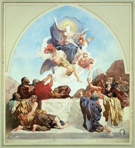 Studie für die Himmelfahrt der Jungfrau von Leon Joseph Florentin Bonnat