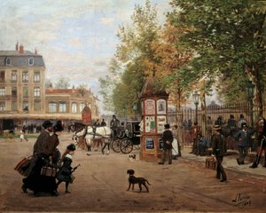 Der Place de la Gare in Nancy im Jahr 1887