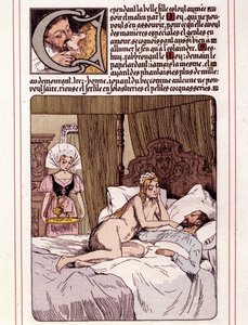 Illustration des Romans „La Mye du Roy“ von Honoré de Balzac von Leon Lebegue