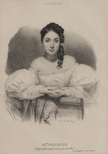 Porträt von Juliette Drouet von Leon Noel