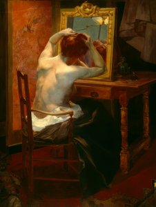 Eine Dame bei der Toilette von Leon Olivier Bon
