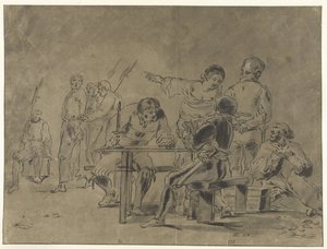 Petrus verleugnet Christus
