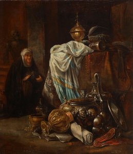 Stillleben mit Orientalia und Metallgefäßen von Leonaert Bramer