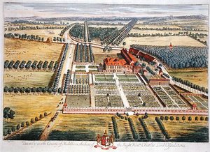Dawly in der Grafschaft Middlesex, graviert von Johannes Kip (Gravur) von Leonard (after) Knyff