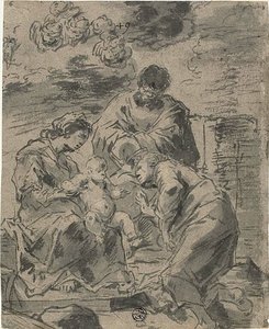 Die mystische Hochzeit der Heiligen Katharina von Leonard Bramer