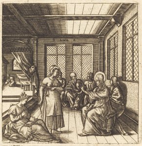 Christus im Haus von Maria und Martha von Leonard Gaultier