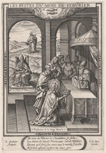 Die Feste des Monats Februar (Februar: die Reinigung der Jungfrau) von Leonard Gaultier