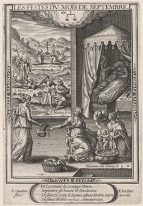 Die Feste des Monats September (Geburt der Jungfrau) von Leonard Gaultier