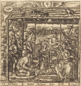 Die Anbetung der Hirten von Leonard Gaultier