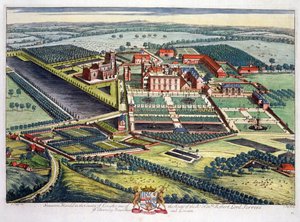 Staunton Harold in der Grafschaft Leicester, graviert von Johannes Kip