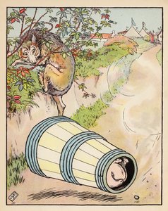 Illustration für Die drei kleinen Schweinchen von Leonard Leslie Brooke