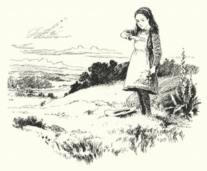 Marienkäfer, Marienkäfer, flieg nach Hause (Gravur) von Leonard Leslie Brooke